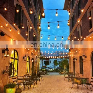 Outdoor String Light 48FT S14 LED Bulbs E26 E27 for Holiday Garden Patio Christmas Use Fairy String Light thumbnail-6