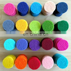 3cm Customized Colorful Stainless Steel Locket Hanging Polyester Felt Air Freshener thumbnail-1
