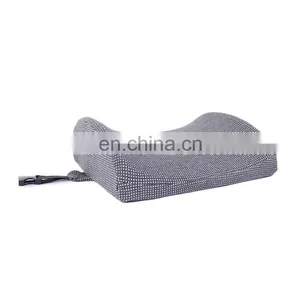 Hot Sale Grey Memory Pillows Soft Sleep Pillow Car Waist Cushion Memory Foam Pillow for Travel Sleeping thumbnail-5