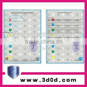 Cheaper Price Custom Security Watermark Paper With Visible/invisible Fibers thumbnail-2