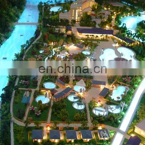 Nice Resort House Model for Display, Overview Miniature Building Model thumbnail-4