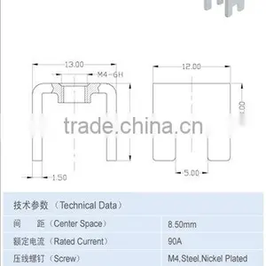 90A Terminal Accessory Electrical Components 8.50*11.50mm thumbnail-2