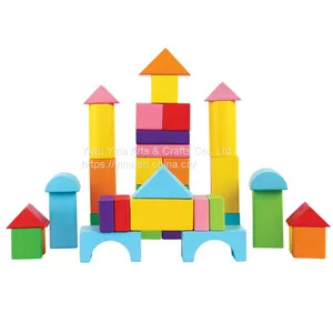 Wooden Building Blocks Rainbow Wooden Blocks Toys thumbnail-1