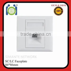 SC 86*86 1 Port Fiber Wall Plate thumbnail-1