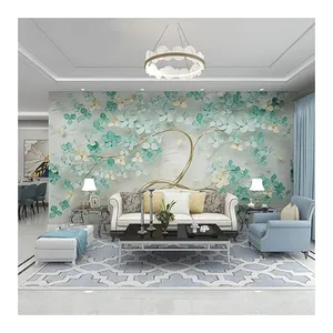 Hot Sale Home Decoration Waterproof 3D Interior Wall Mural For Home Decor Tv Background Dropshipping thumbnail-1
