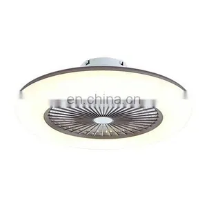 Nordic Bedroom Ceiling Fan Lamp Macaron Electric Fan Restaurant Household Integrated Simple Fan Chandelier thumbnail-1