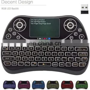 Drop Shipping T2 2.4GHz Wireless Mini Keyboard With Touchpad Mouse and Multimedia Keys for Android tv Box thumbnail-3