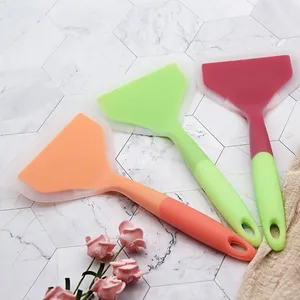 Kitchen Accessories Home and Kitchen Gadgets Nonstick Wide Silicone Omelette Pancakes Shovel Spatula Turner Kitchen Tools Silicone Scraper thumbnail-2