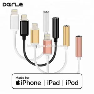 Lighting to 3.5mm Headphone Jack Adapter MFi White Tpe Headphone Cable For Iphone to Aux thumbnail-3