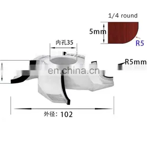 LIVTER Custom Carbide Blade Half Round Knife 1/4 Arc Woodworking Fillet Forming Knife thumbnail-4