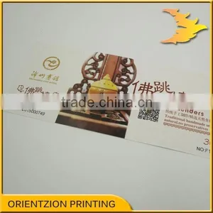 Anti Tamper Ticket, Variable Data, QR Code Ticket, Numbering Printing, Anti-fake Tickets, Serial Number Printing thumbnail-1