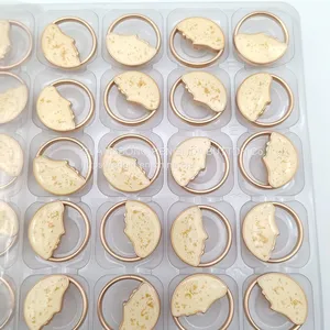 2023 Wholesale OEKO-TEX 23mm Hollowed Out Shape Gold Metal Hand Sewing Button for Clothes thumbnail-2