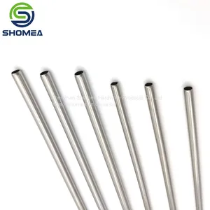 SHOMEA Customized Small Diameter Thin Wall 304/316 Stainless Steel Straw thumbnail-1