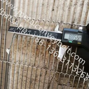 Easy Install Flat Flex Sus304 Stainless Steel Wire Balanced Weave Conveyor Belt Transport Mesh Belt for Bakery Machinery thumbnail-3