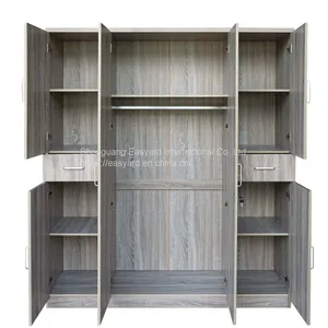 Bedroom Amoire Wood Structure Home Decor Wardrobe From China Supplier thumbnail-1