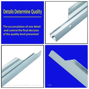 Satin Nickel Brushed China New Zinc Furniture Solid Cabinet Handle Black thumbnail-3