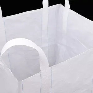FIBC Cheap Tubular Breathable PP Woven Bulk Bags 1 Metric Ton Container Bags 1000kg 1500kg Super Sacks for Ore Powder thumbnail-4