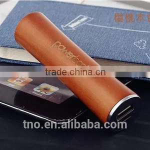 Custom Logo 2600mah Wood Power Bank Rechargeable Power Bank thumbnail-1
