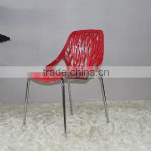 Best Selling Tree Design Plastic Steel Legs Restaurant Chairs China thumbnail-1