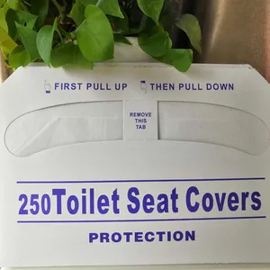 Factory Flushable Toilet Seat Covers Paper Toilet Seat Cover Paper Half Fold Disposable Toilet Seat Covers Paper 1/4 Fold Paper Toilet Seat Cover thumbnail-3