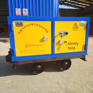 Tracked Transport Vehicle for Blasting Materials, Explosive Box for Mine Track Transportation, Explosive Box for Metal Mines, Track Gauge 600 thumbnail-1
