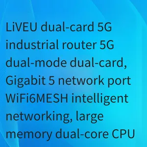 Liveu Industrial Dual-card 5g Router With Card Slots, Supporting 128 Users Online, Gigabit Ethernet Port, Smart Router With Mt7981b, Wireless Wi-fi 6 Router Supporting Mesh Intelligent Networking thumbnail-1