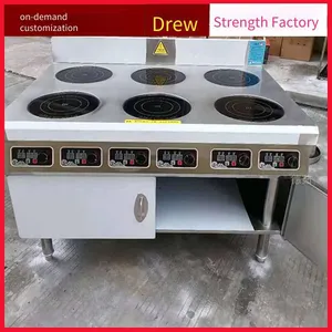 Electromagnetic Clay Pot Stove for Cooking Spicy Hot Pot. Commercial Multi-functional Six-head Clay Pot Stove, Available for Wholesale and Retail. Reliable thumbnail-1