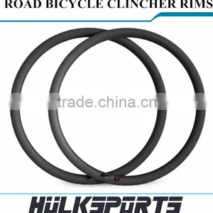 Road Bicycle Wheel Rims 700c 38mm Profile 25mm Width Carbon Road Bike Clincher Wheel Rims Carbon Clincher Wheel Bike Rims thumbnail-2