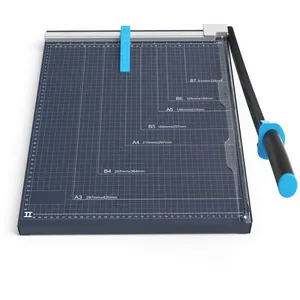 Premium 18-Inch A3 Paper Guillotine Cutter Manual Paper Trimmer 455*380mm Steel Metal Baseplate (GL310) thumbnail-1