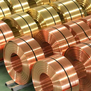 0.02mm Thickness Thin Red 99.9% Pure Copper Foil Coil Strip thumbnail-1