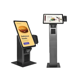 Aonpos APK02 Touchscreen Kiosk With Thermal Printer Premium Cashless Payment Kiosk Fast Food Self-service Terminal thumbnail-2