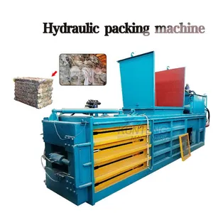 Industrial Automatic Horizontal Waste Baler Machine Municipal Solid Waste MSW Garbage Compactor Recycling Plant EPC thumbnail-1
