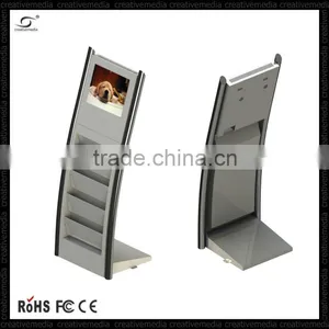 21" Cheap Led Monitor Supermarket Video Advertising Player Lcd Brochure Magazine Kiosk Usb Driver Digital Photo Frame Loop Video thumbnail-1