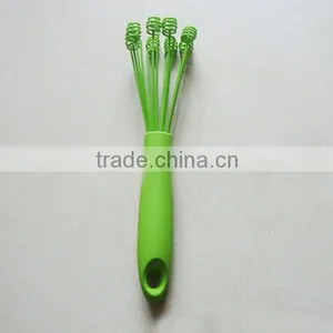 2015 Latest Design Silicone Coated Whisk Kitchen Tools Egg Beater Blender Milk Frother Whisk 12inch Logo Printed Available thumbnail-6