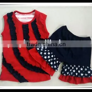 Kids Girls July 4th Day Clothes Sets Children Patriotic July 4th Outfits Boutique 4th Of July Clothing Sets thumbnail-1