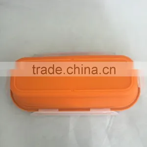 Produce New Style Practical Foldable Silicone Lunch Box thumbnail-3