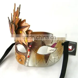 Gorgeous~ Anne Black Venetian Metal Masquerade Mask With Crystals Silver Venetian Masquerade Mask thumbnail-5