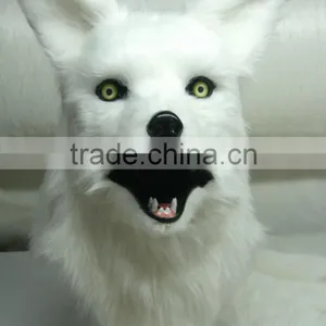 (White Wolf) Factory Wholesale Halloween Party Mask Animal Mask Quality Choice thumbnail-1