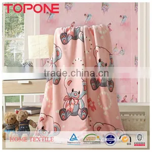 Cartoon Design Printed Cheap Summer Flannel Manufactures Blankets Popular thumbnail-1