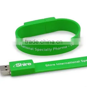 Cheaper Silicone Wristband Bracelet Usb Flash Drive for Promotion thumbnail-1