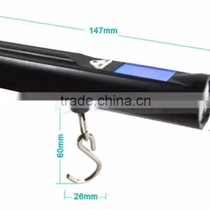 30 x 17mm Big Size LCD Screen 2 in One Fishing Or Travel LED Torch Luggage Scale thumbnail-5