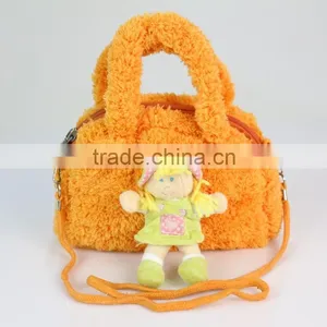 Soft Doll Handbag Four Colors to Choose/Plush Toy Bag 24*18cm /Stuffed Clothe Doll Handbag thumbnail-4