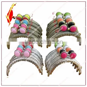 Color Pancake Half-circle Kiss Lock Sewin Purse Frame 8.5/10.5/12.5/16/20cm thumbnail-3