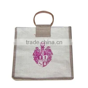 2015 Burlap Bag Jute Tote Bag Wholesale Handbag Jute Bag thumbnail-1