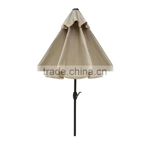 Outdoor Market Aluminum Umbrella With Auto Tilt And Crank Folding Patio Garden Umbrella Quality Choice thumbnail-3