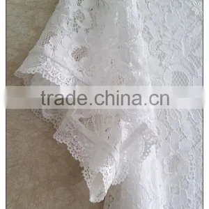 Sweet Short Sleeve Lace T-shirt White Cotton Summer Top for Lady thumbnail-4