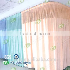 Blue Antibacterial Hospital Partition Bed Disposable Curtain With Mesh thumbnail-4