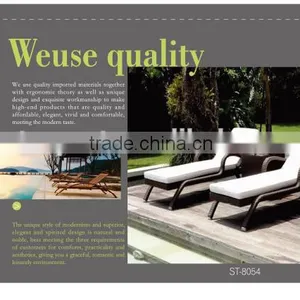 2014 Latest Design Rattan Outdoor Furniture Sun Bath Lounge Bed for Foshan Guangdong Quality Choice thumbnail-6