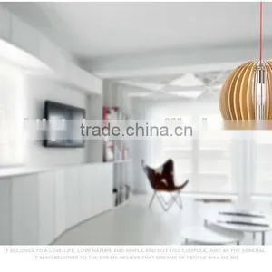 LED Pendant Light JK-8005B-08 Wooden Linear Led Suspended Light & Led Pendant Light Home & Warm Led Pendant Light thumbnail-2
