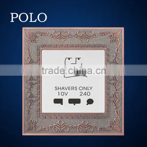 2015 New Design High Quality Wholesale Dedicated Hotel/home Zinc Material Shaver Socket thumbnail-1